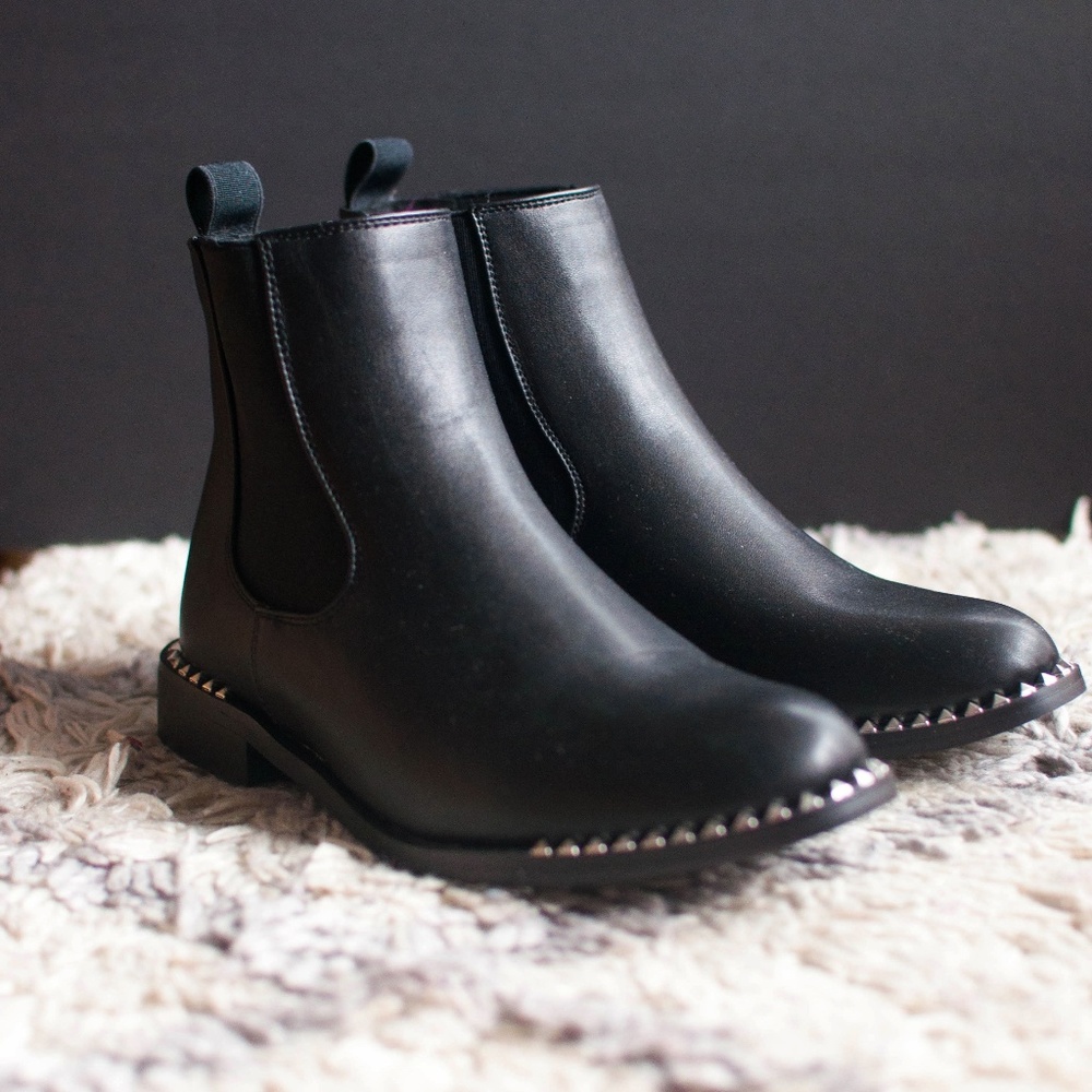 Black Studded Chelsea Boots- Brand New without Tag